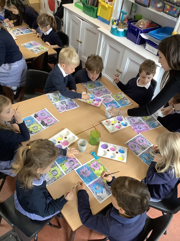 PrePrep Art Week Pupils at work Harrodian Independent School West